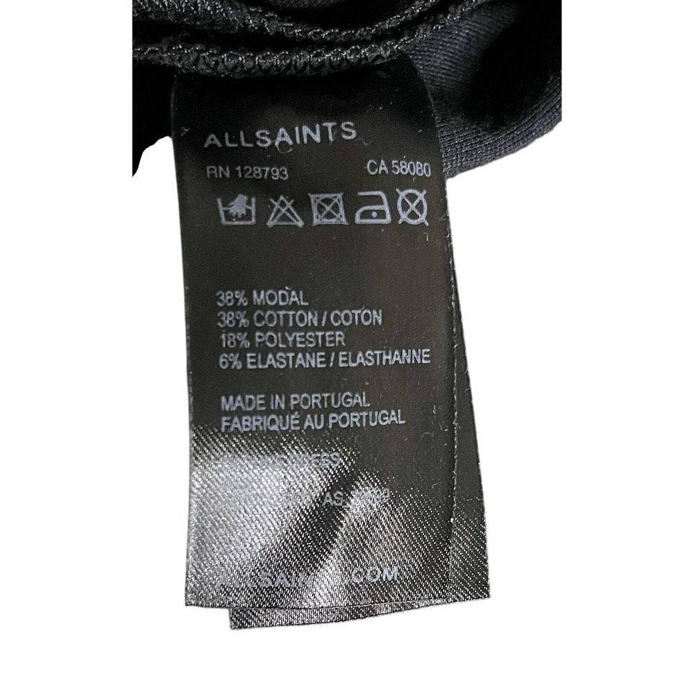 AllSaints Daphne Dress Black 4 - Picture 9 of 11